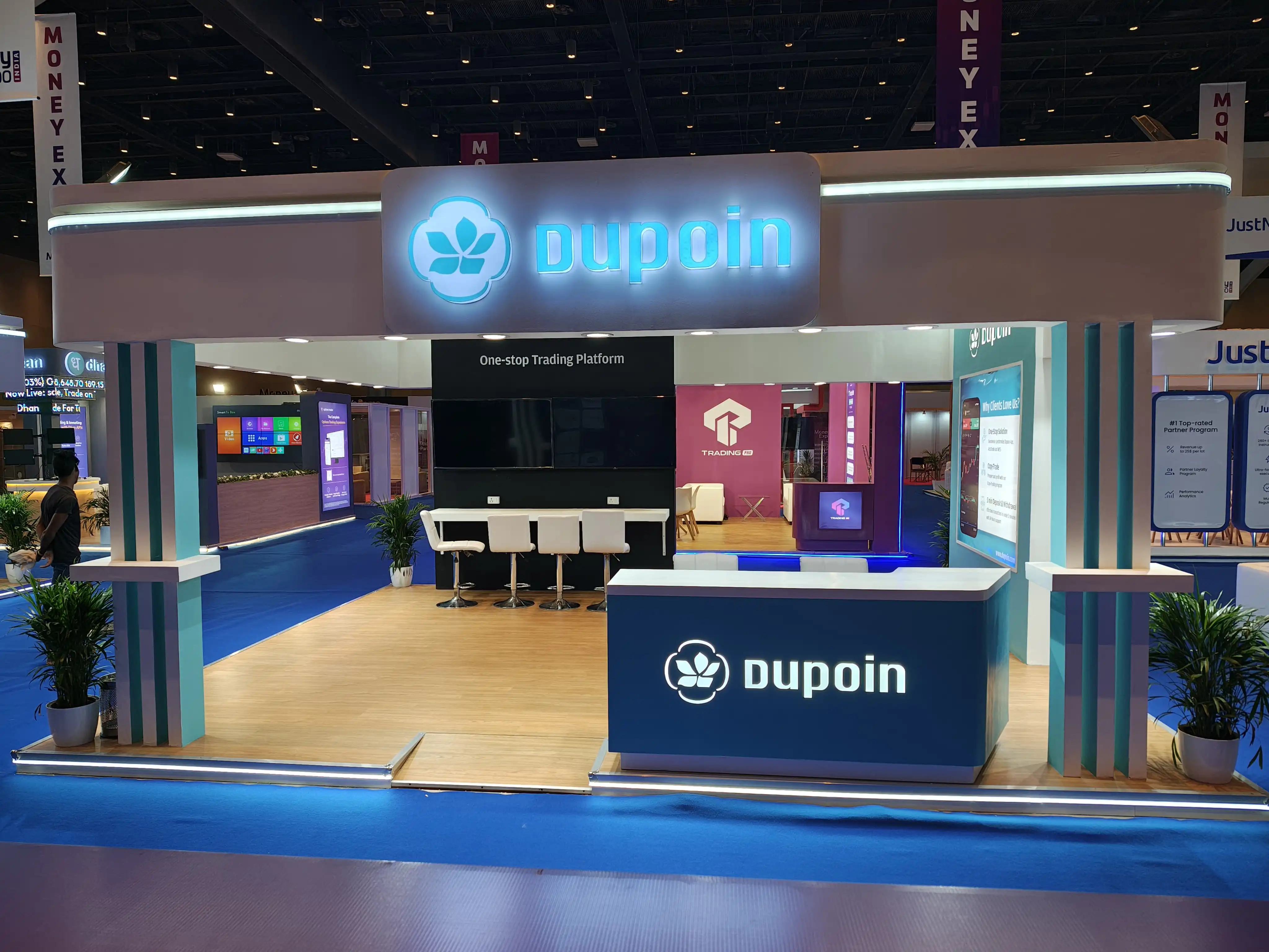 Stand build by The Propshop